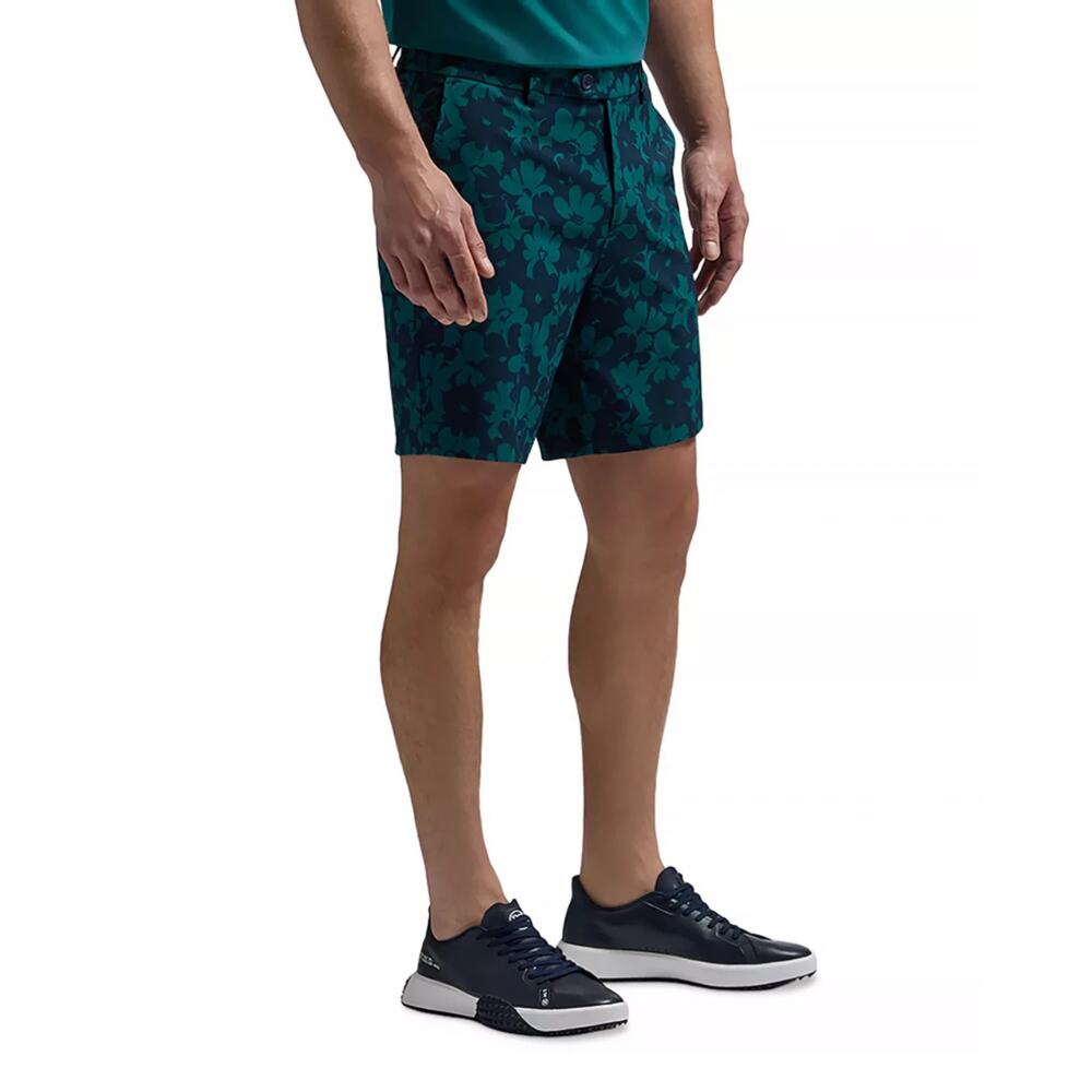 G/Fore Contrast Floral 4 Way Stretch Shorts Twilight Size 34 0705
